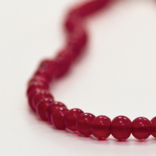 Glasperlenkette „Rola Rola“ Kirsche