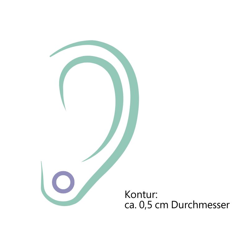 Silber Ohrstecker Umiwi Darstellung Form Kontur Silber Ohrstecker Umiwi Darstellung Form Kontur