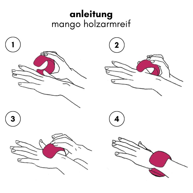 umiwi anleitung holzarmreif Anleitung Mangoholz armreif