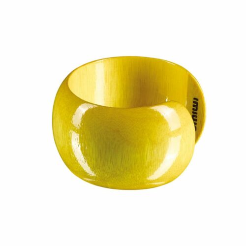 Mangoholz Armreif 'Chaang' Zitrone