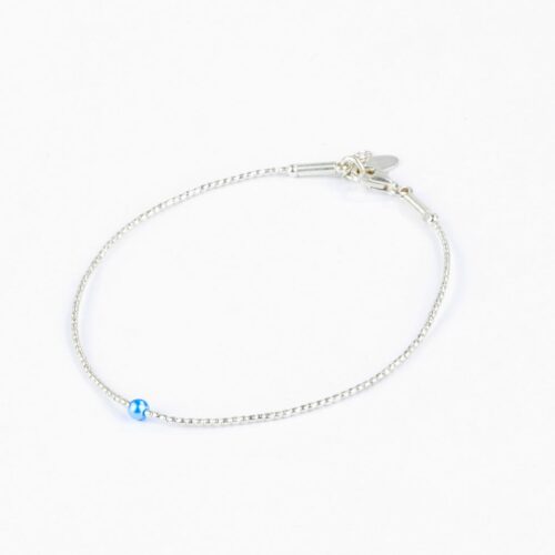 Karen Silberarmband Metallic Himmelblau