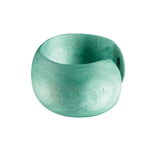 Mangoholz Armreif 'Chaang' Mint Matt