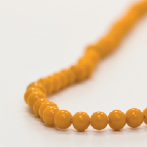 Glasperlenkette 'Rola Rola' Curry