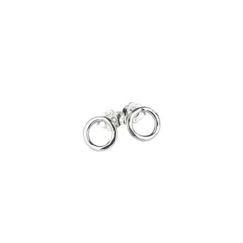 Silber Ohrstecker 'Platatino' Kreis