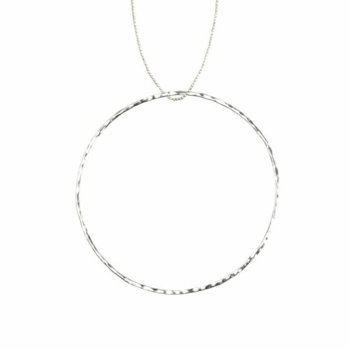 Silber Kettenanhänger großer Kreis