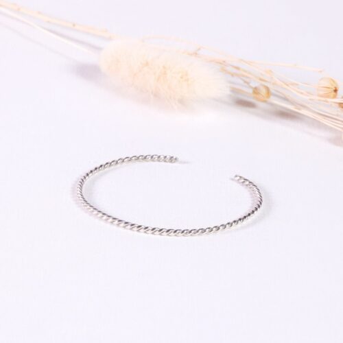 UMIWI Silber Armspange gezwirbelt