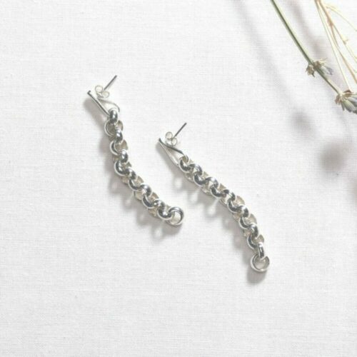 UMIWI Ohrhänger Kreise aus Silber