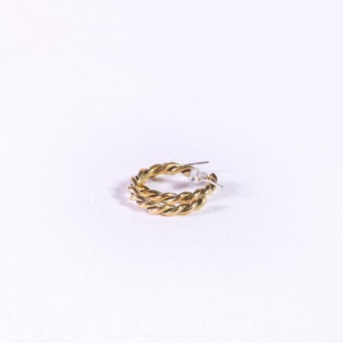 UMIWI Creolen gezwirbelt aus Messing 2 cm