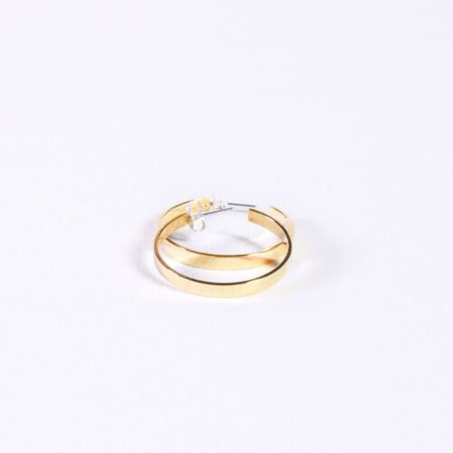 UMIWI glatte Creolen aus Messing 3 cm