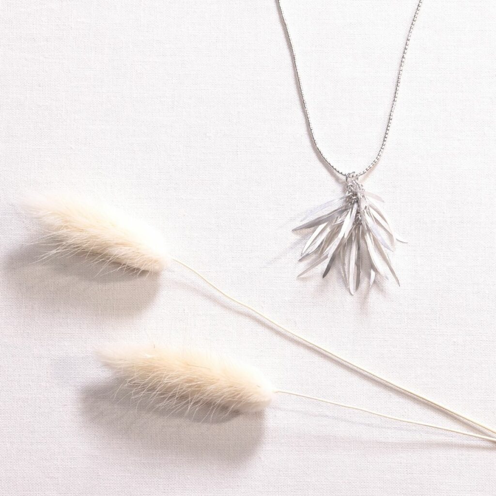 Silber Kettenanhänger Palme