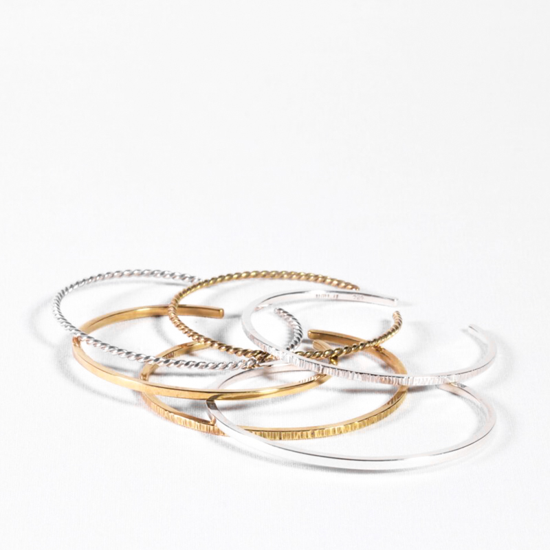 Armspangen nachhaltig aus Silber und Messing Kategorie