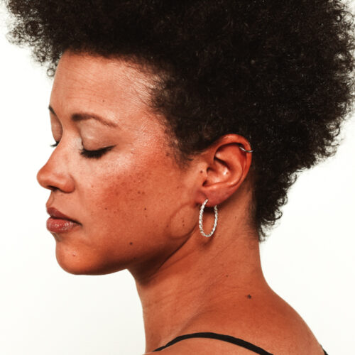 Silber Creolen 'Platatino'