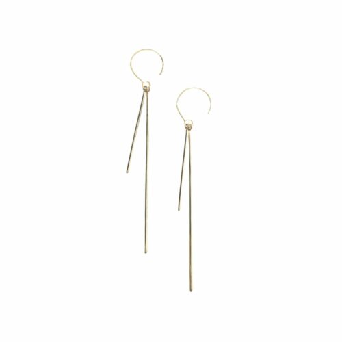 Messing Ohrringe 'Latotino' Doppelte Stäbe