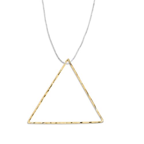 Messing Kettenanhänger 'Latotino‘ großes Dreieck