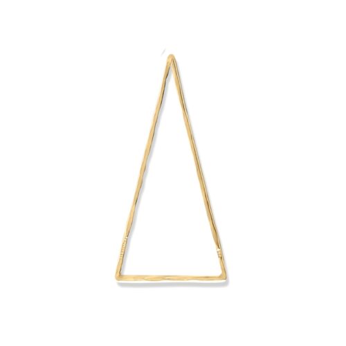 Messing Kettenanhänger 'Latotino‘ großes langes Dreieck